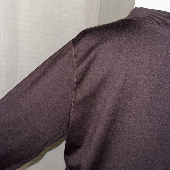 cozecore 2X for Old Navy Plum Wine Cropped Crewneck Fleece Pullover Sweatshirt - Picture 8 of 11